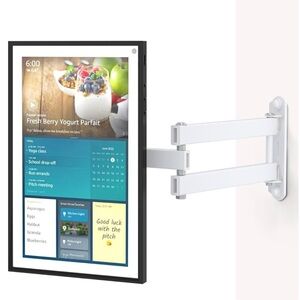 WALI White Wall Mount for Echo Show 21, Echo Show 15